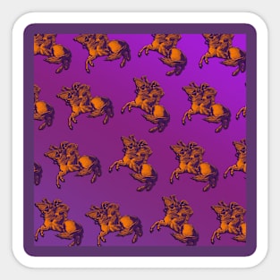 Motif for horse lovers in pink Sticker